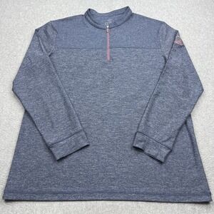Swannies Pullover Men's XL Blue 1/4‎ Zip Performance Stretch Golf Long Sleeve